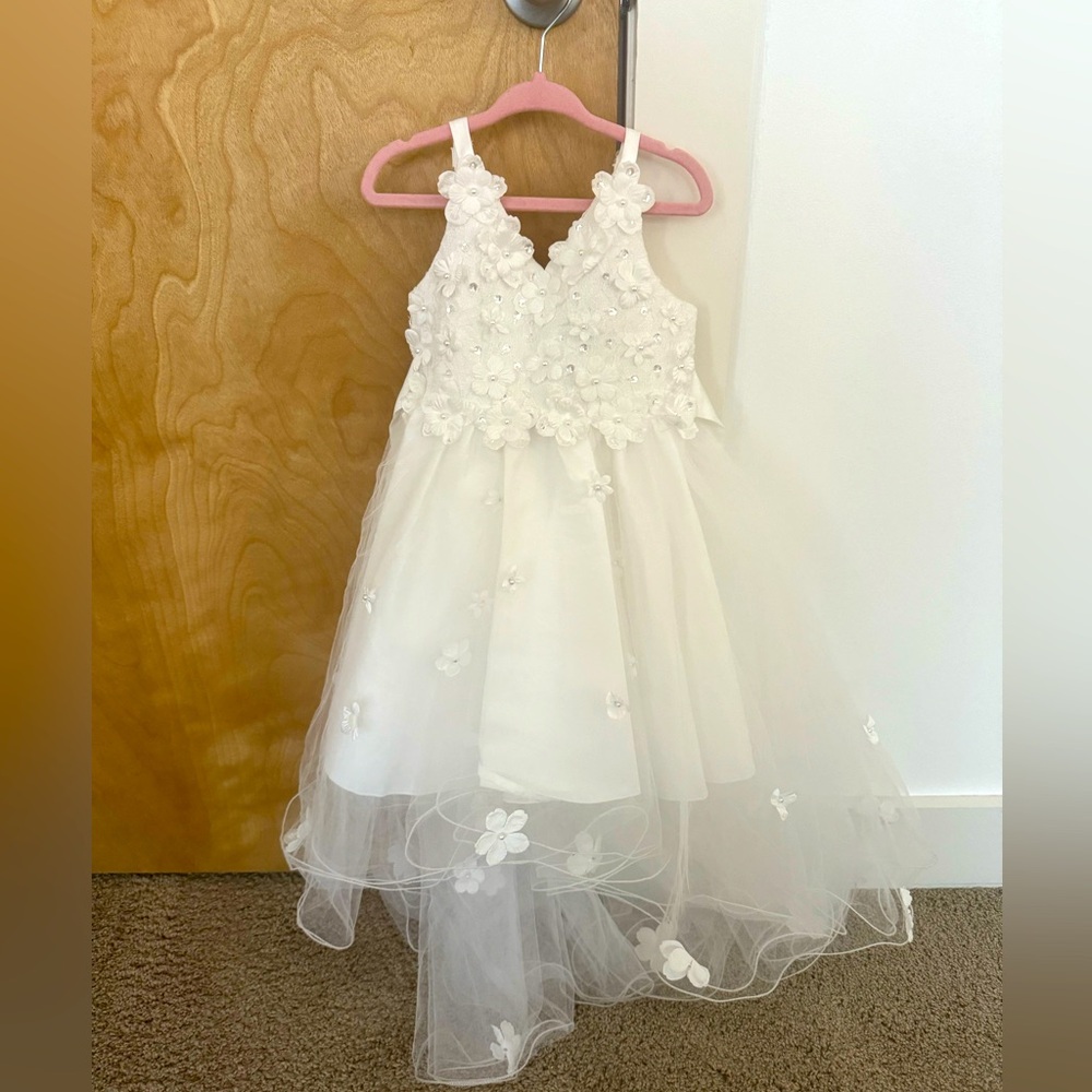 WHIMSICAL flower girl dress that is absolutely stunning! Like new, worn once.